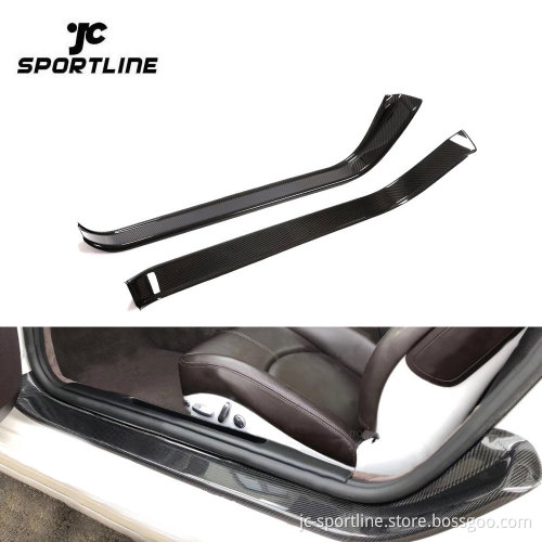 997 Series Porsche Carrera S/Turbo S/GT2/GT3/Targa 4S Dry Carbon Fiber Side Door Sills Trims - 2005-2011